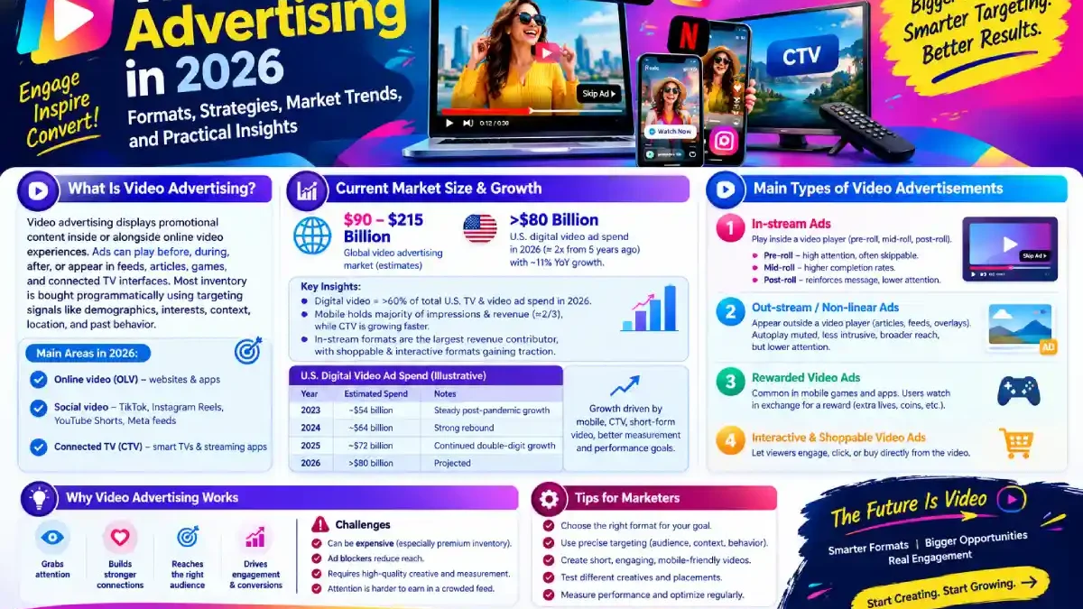 Video Advertising – Types of Video Advertisements, and More