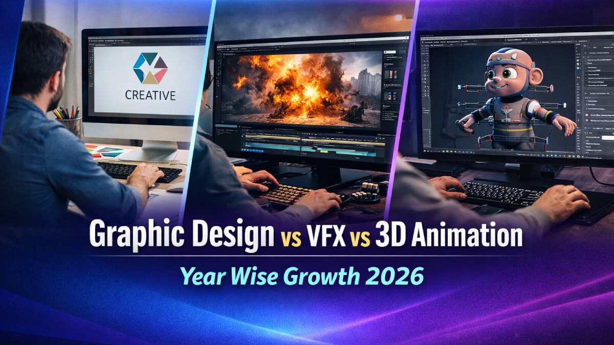 Graphic Design, VFX & 3D Animation Career Growth
