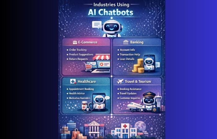 industries using ai chatbots