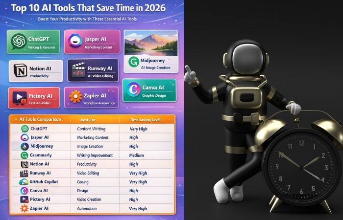 top 10 ai tools that save time in 2026