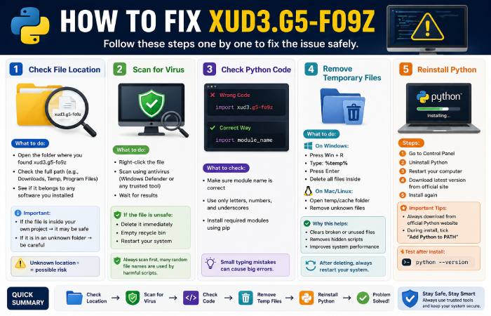 how to fix xud3.g5-fo9z
