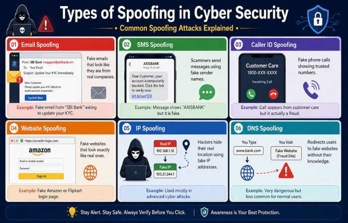 types of spoofing in cyber security