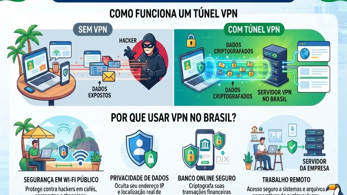 VPN Tunnel in Brazil: Security, Privacy & Safe Browsing Guide